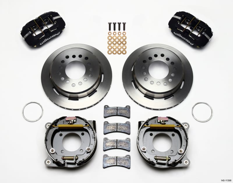 Wilwood — KIT,REAR,DISC/DRUM,12 BOLT,2.75/2.81 OFF 1PC 11.00,BLACK POWDER COAT
