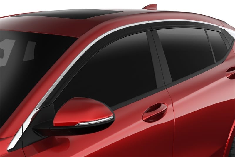 Husky Liners — Low Profile Ventvisor Deflector; Smoke with Chrome Trim; Outside Mount; 4 pc.