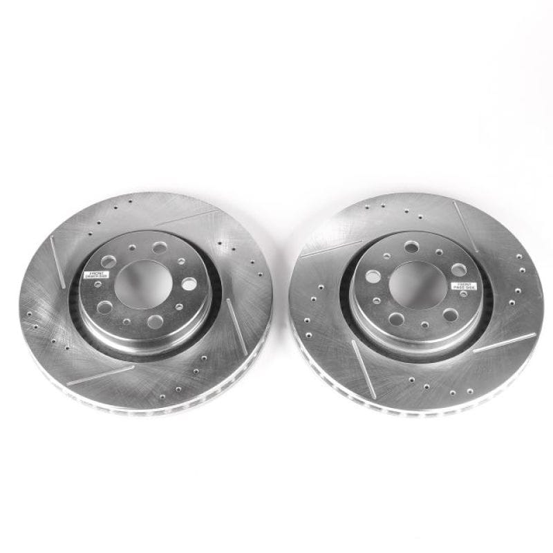 PowerStop — PowerStop Evolution Performance Drilled, Slotted & Plated Brake Rotor Pair