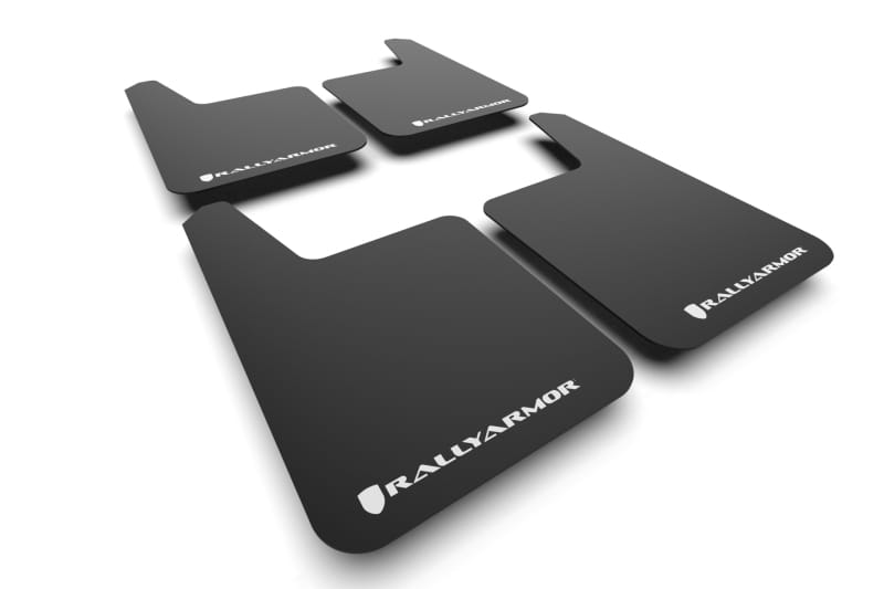 Rally Armor — Black Mud Flap/White Logo