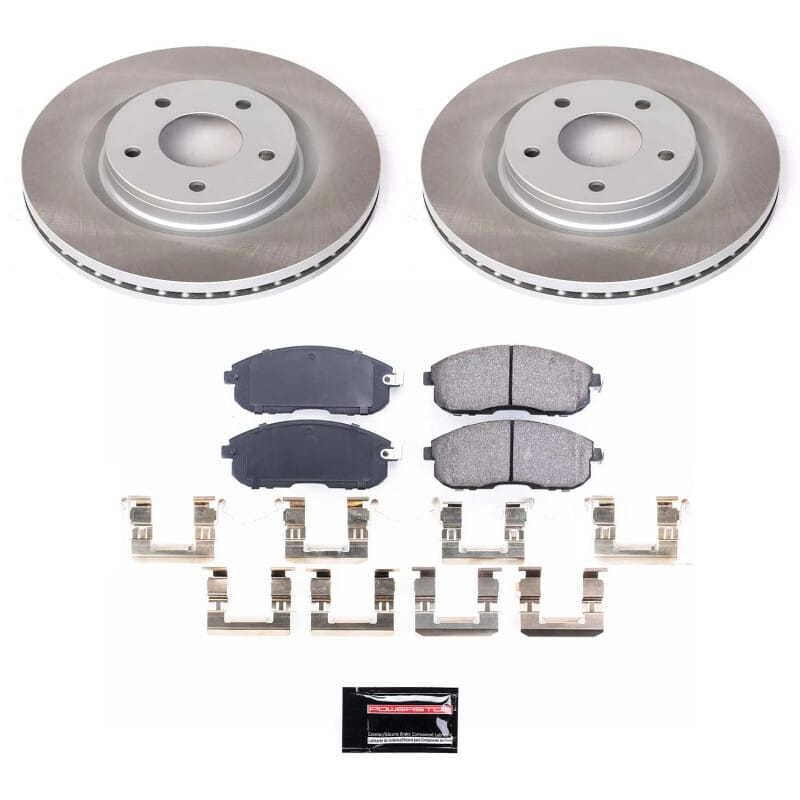 PowerStop — Semi-Coated Rotor and Low-Dust Ceramic Brake Pad Kit