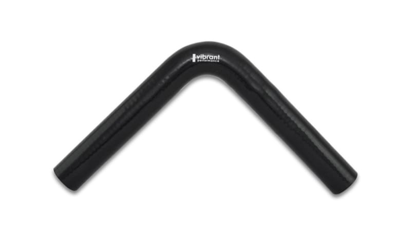 Vibrant — 4 Ply 90 deg. Silicone Elbow Coupler, 1" ID x 8" Leg Length - Black
90 Degree Elbow, 1.00" I.D. x 8.00" Leg Length - Black
90 Degree Hose Coupler