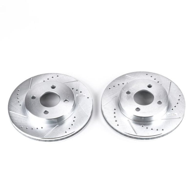 PowerStop — PowerStop Evolution Performance Drilled, Slotted & Plated Brake Rotor Pair