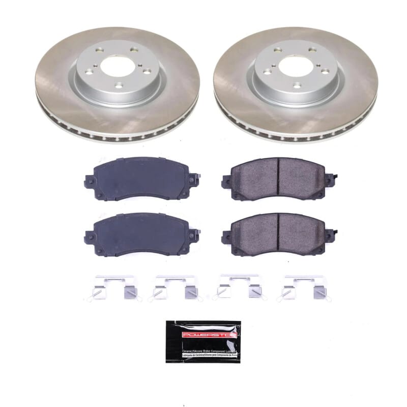 PowerStop — Semi-Coated Rotor and Low-Dust Ceramic Brake Pad Kit