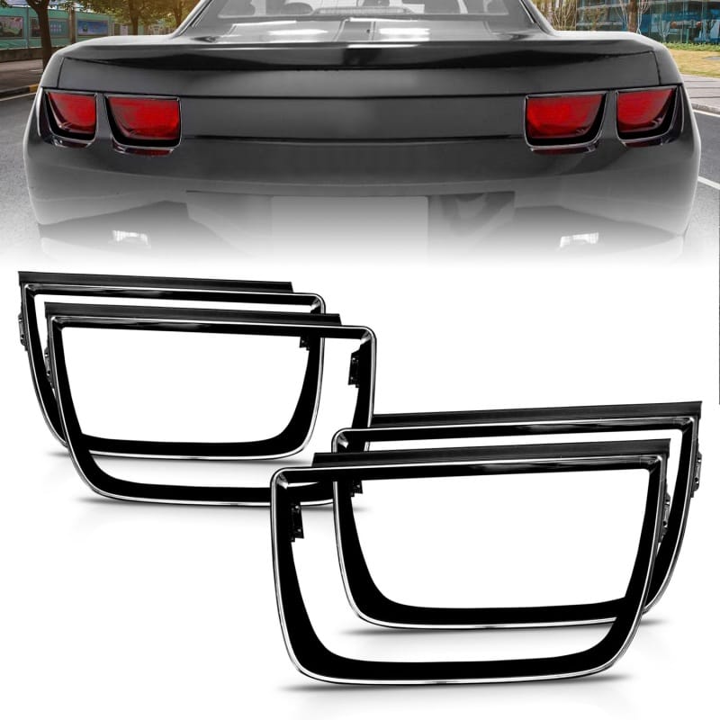 ANZO — ANZO 2010-2013 Chevrolet Camaro Taillight Bezels - 4pc Gloss Black
TailLightBzl