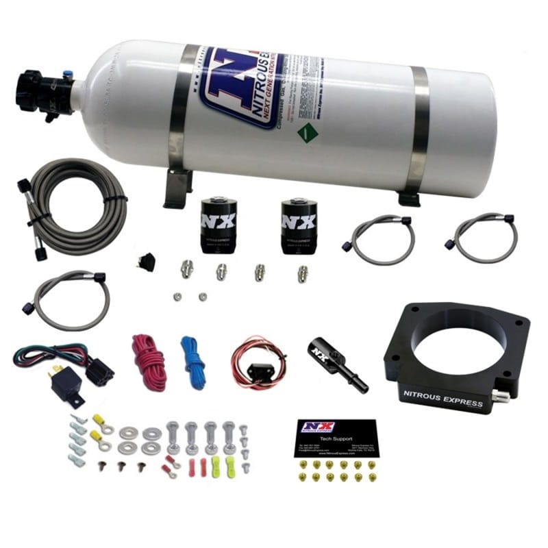Nitrous Express — NITROUS PLATE SYSTEM- GT350 5.2L - 15LB BOTTLE
Nitrous Oxide Injection System Kit