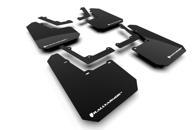 Rally Armor — Black Mud Flap/White Logo