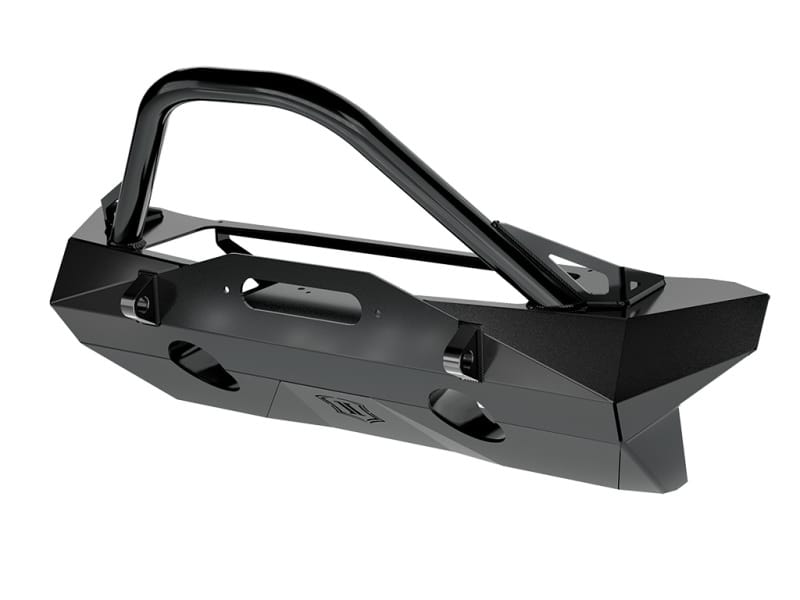 ICON — 18-UP JEEP JL / 20-UP JT PRO RECESSED FRONT BUMPER W/ BAR & TABS