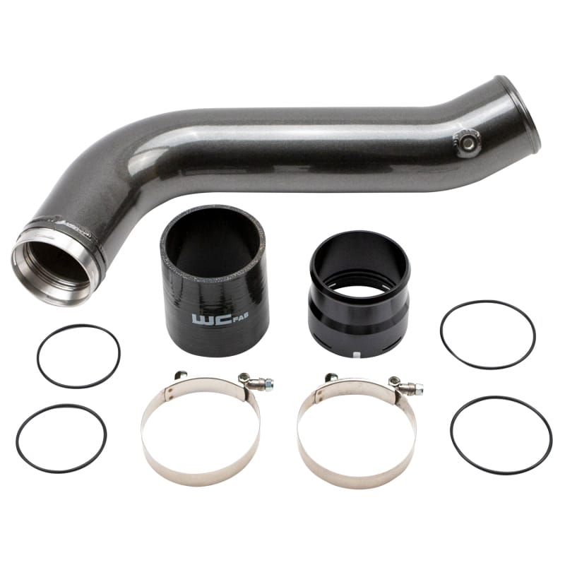Wehrli — Passenger Side 3.5 in. Intercooler Pipe, 20-25 Duramax L5P, Gloss Black