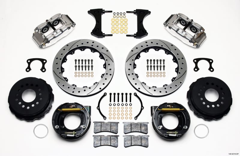 Wilwood — KIT,REAR,BIG FORD,NEW STYLE,2.36 OFFSET FNSL4R,13.00,DRILLED,POLISH