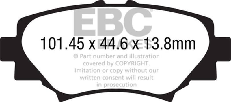 EBC — EBC 14+ Mazda 3 2.0 (Japan Build) Redstuff Rear Brake Pads
Disc Brake Pad