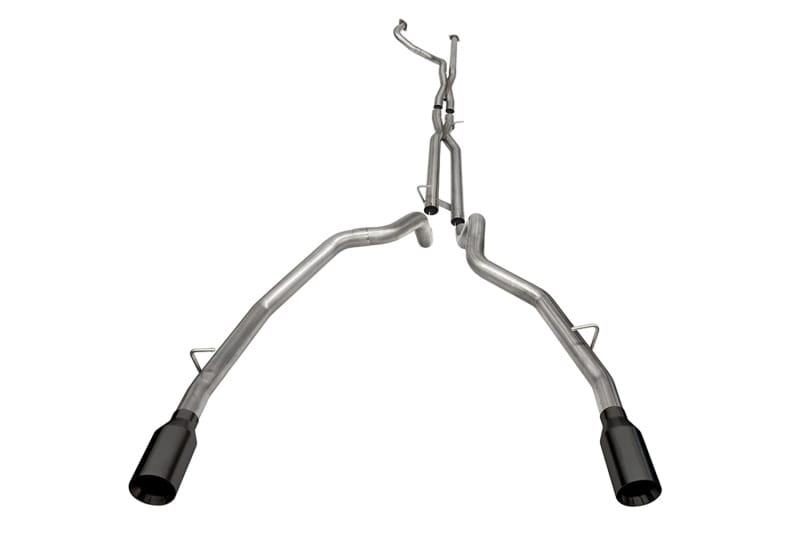 CORSA Performance — 3.0in. Dual Rear Exit Catback Exhaust System with Flat Cut 5.0in. Dual Wall Tips