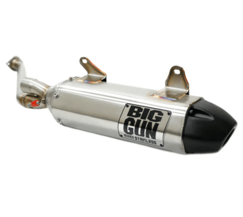 Big Gun — Big Gun 06-12 Kawasaki Brute Force 650 IRS EXO Stainless Slip On Exhaust