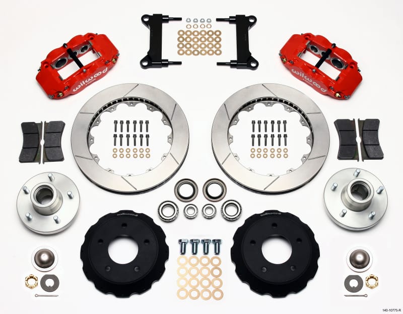 Wilwood — KIT,FRONT,C-10 CPP SPINDLE,FNSL6R,13.00 ROTOR,RED