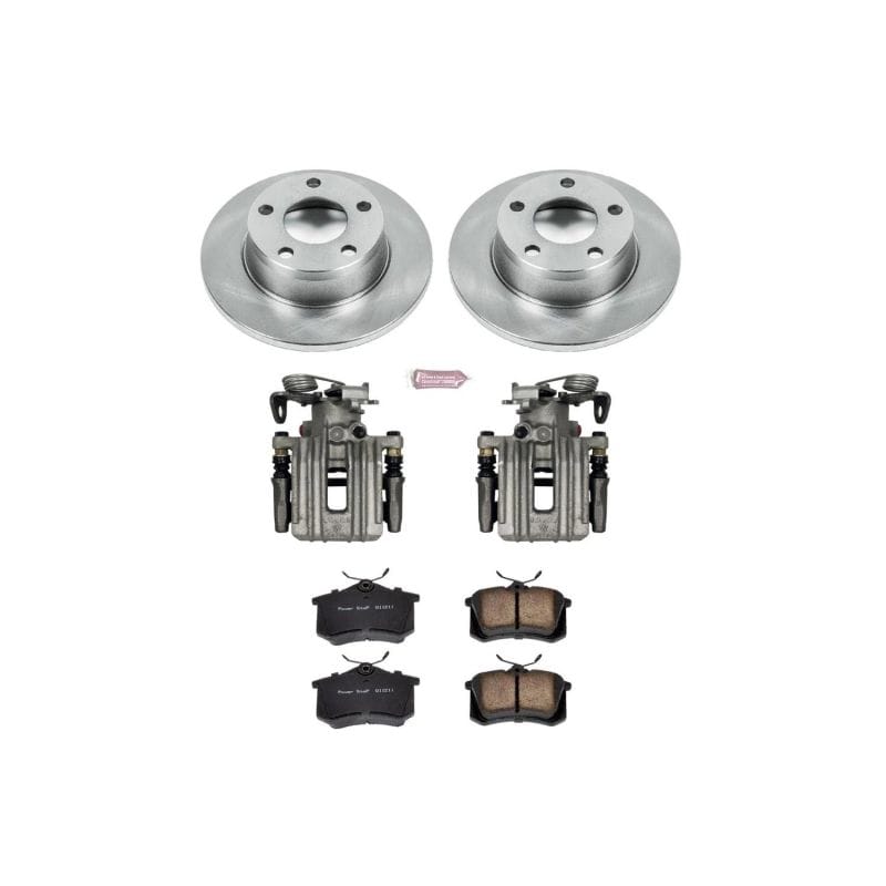 PowerStop — OE Stock Replacement Low-Dust Ceramic Brake Pad, Rotor and Caliper Kit