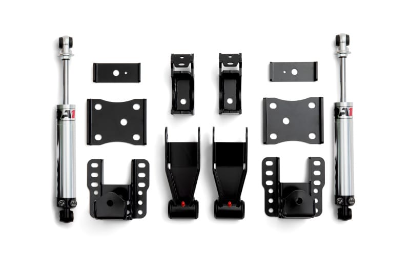 QA1 — QA1 RDK52627 Rear Drop Kit, 2007-2018 Silverado/Sierra, 4-6" Drop, Double Adjust