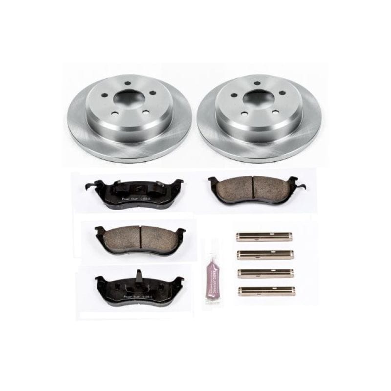 PowerStop — OE Stock Replacement Low-Dust Ceramic Brake Pad and Rotor Kit