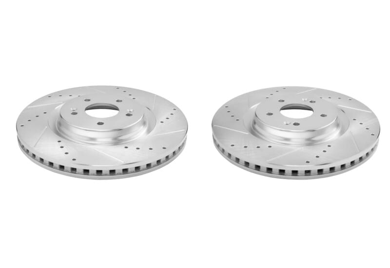 PowerStop — PowerStop Evolution Performance Drilled, Slotted & Plated Brake Rotor Pair