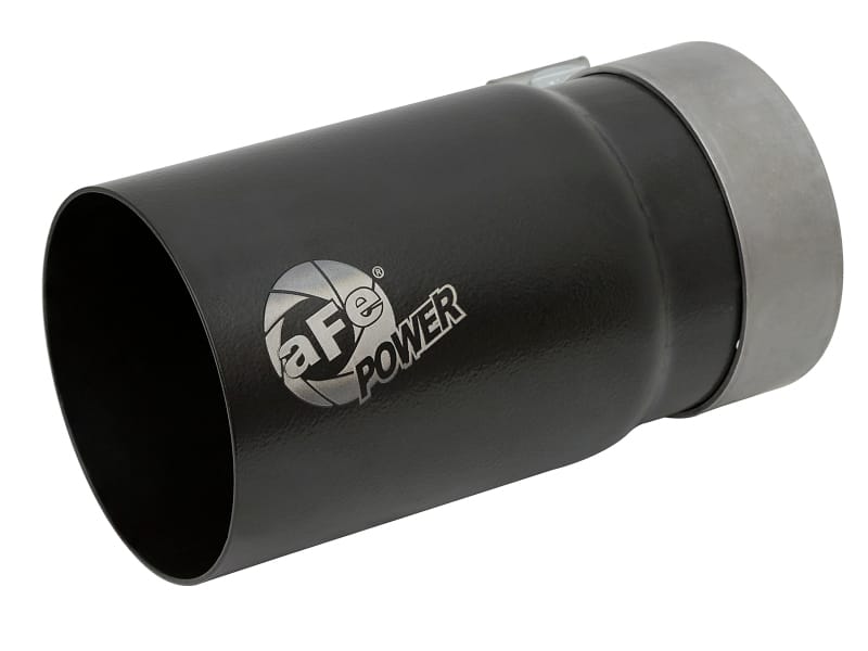aFe — MACH Force-Xp Stainless Steel Clamp-on Exhaust Tip Black Right Side Exit