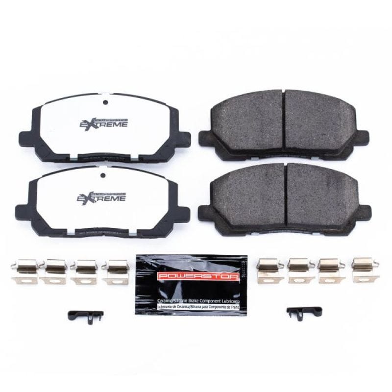 PowerStop — PowerStop - Z36 Truck and SUV Carbon-Fiber Ceramic Brake Pads with Hardware Kit