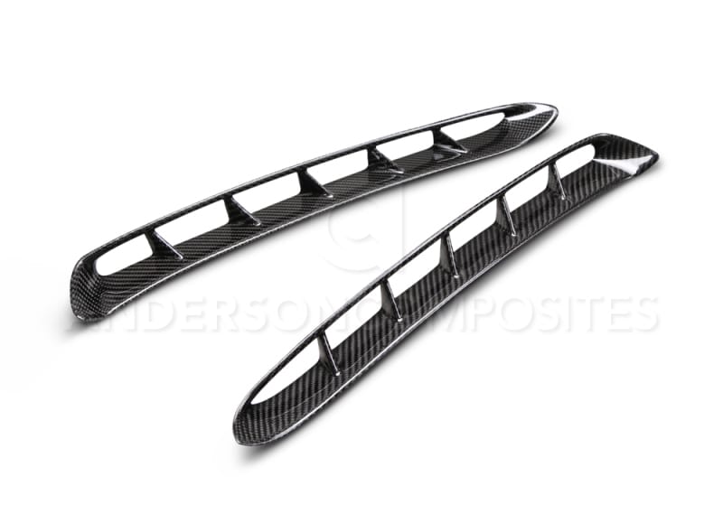 Anderson Composites — Anderson Composites 15-17 Mustang Carbon Fiber GT350 Style Fender Vent Inserts (Only Fit AC Fenders)
Fender Vent