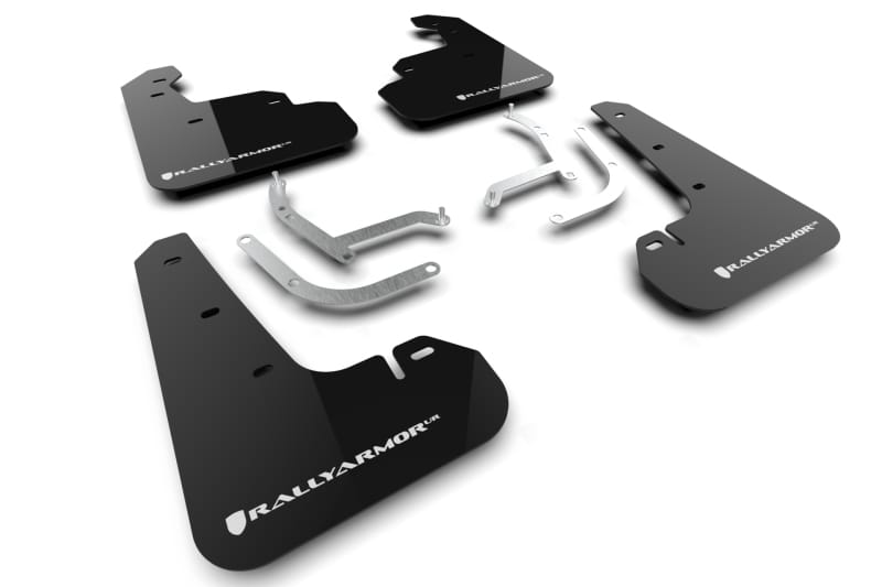 Rally Armor — Black Mud Flap/White Logo