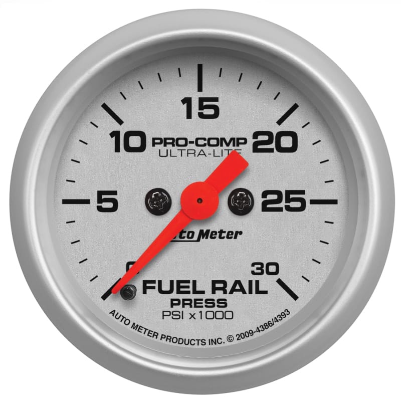 AutoMeter — GAUGE, RAIL PRESS (RAM 6.7L), 2 1/16", 30KPSI, DIGITAL STEPPER MOTOR, ULTRA-LITE