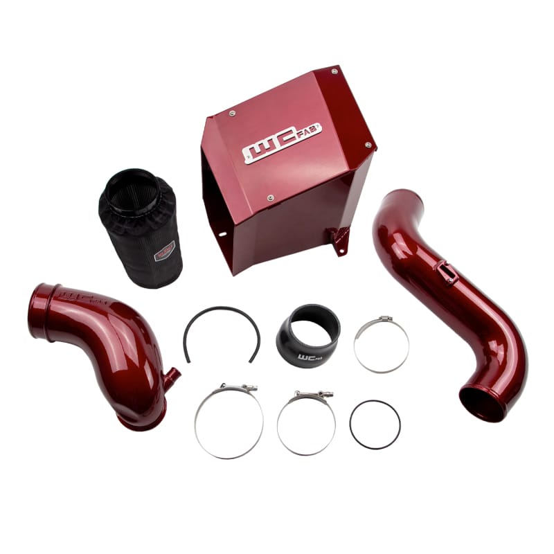 Wehrli — Intake Kit Stage 2, 4in., for 2007.5-2010 Duramax LMM, WCFab Red