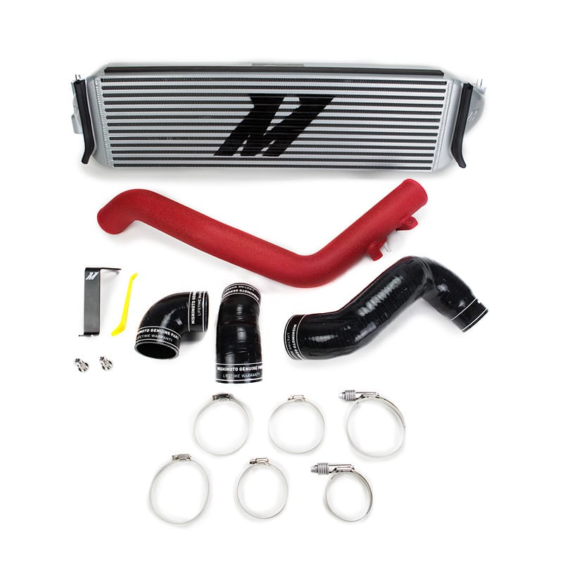 Mishimoto — Intercooler Kit, Silver/Red, fits Honda Civic Type R 2017-2021