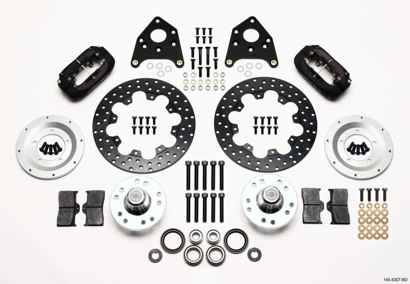 Wilwood — KIT,DRAG,FRONT,MUSTANG,65-69,MD FORGED HUB,11.75,DRILLED,ANO