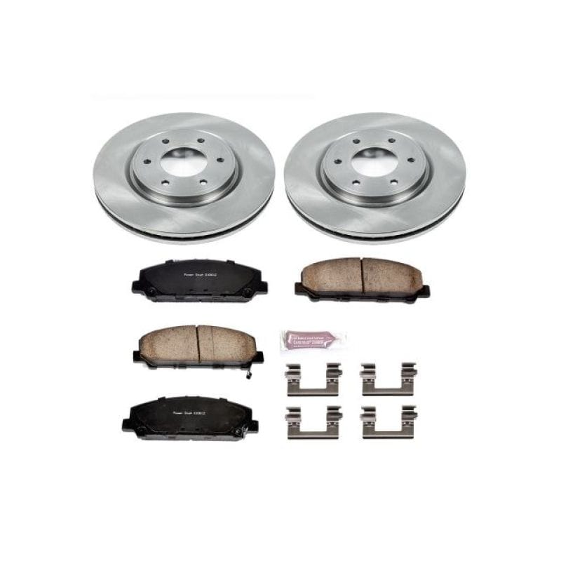 PowerStop — OE Stock Replacement Low-Dust Ceramic Brake Pad and Rotor Kit