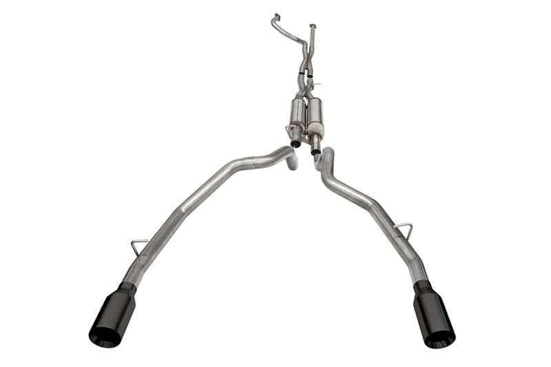 CORSA Performance — 3.0in. True Dual Catback Exhaust System with Dual Rear Exit and Flat Cut 5.0in.