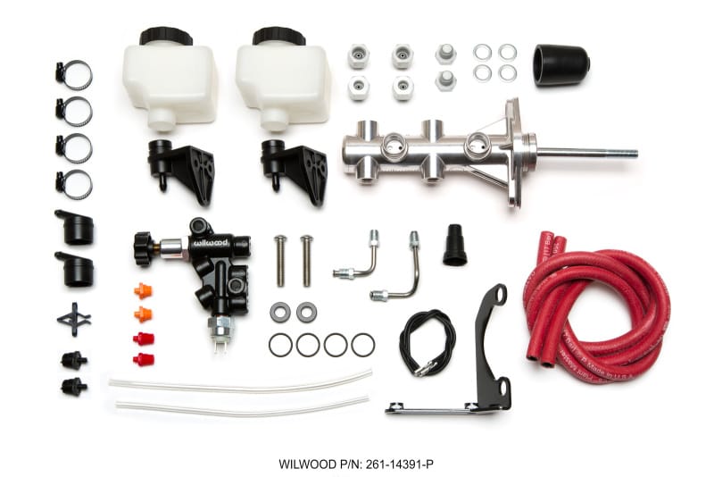 Wilwood — KIT,M/C,REMOTE,TANDEM,1.12,W/PUSHROD W/P-VALVE,POLISH