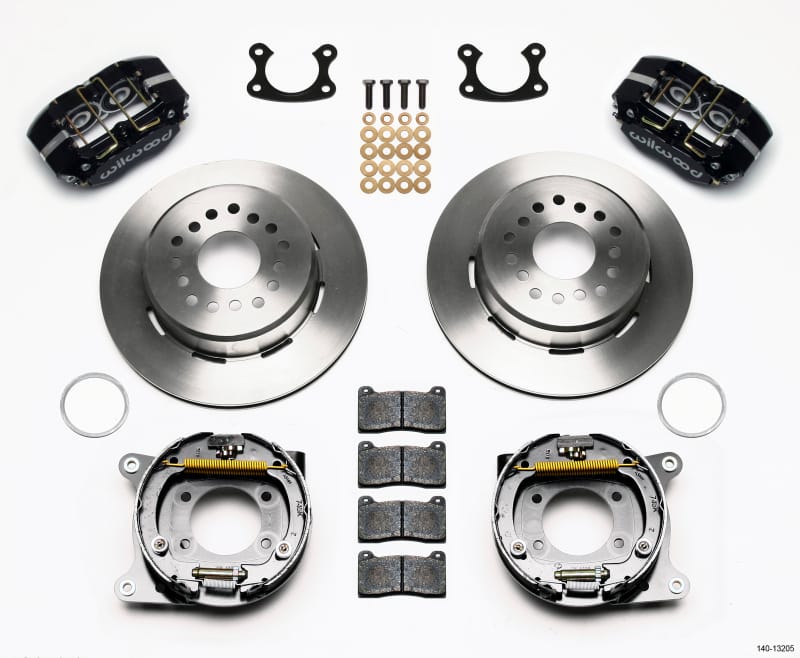 Wilwood — KIT,REAR,DISC/DRUM,DP-DB,SMALL FORD 2.66 OFF,1PC .81 ROTOR,BLACK