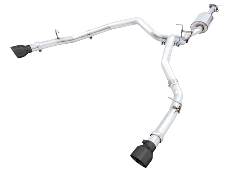 AWE Tuning — AWE 0FG Dual Rear Exit Catback for 5th Gen RAM 1500 5.7L (w/ bumper cutouts)