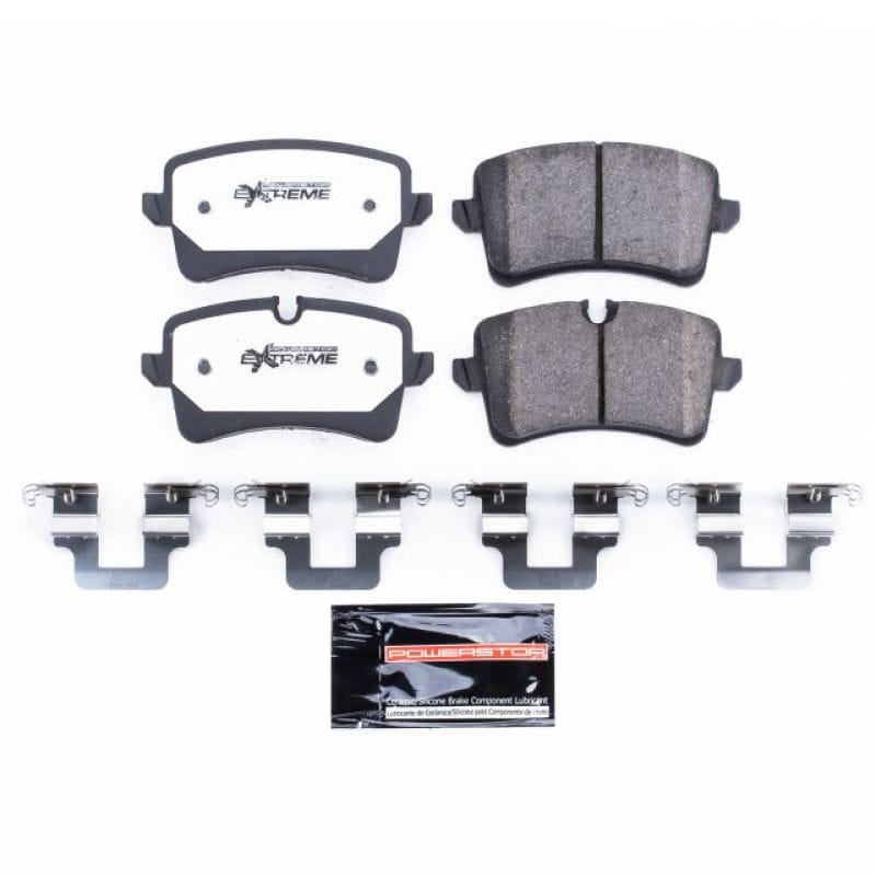 PowerStop — PowerStop - Z26 Performance Carbon-Fiber Ceramic Brake Pads with Hardware Kit