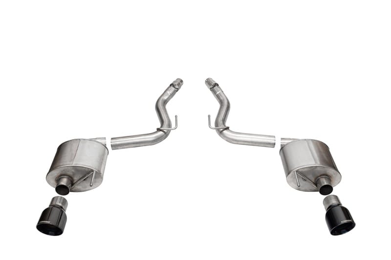 CORSA Performance — 3.0in. Dual Rear Exit Axle-Back Exhaust System with 4.5in. Black PVD Pro Series