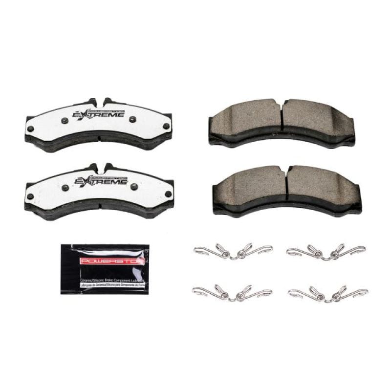 PowerStop — PowerStop - Z36 Truck and SUV Carbon-Fiber Ceramic Brake Pads with Hardware Kit