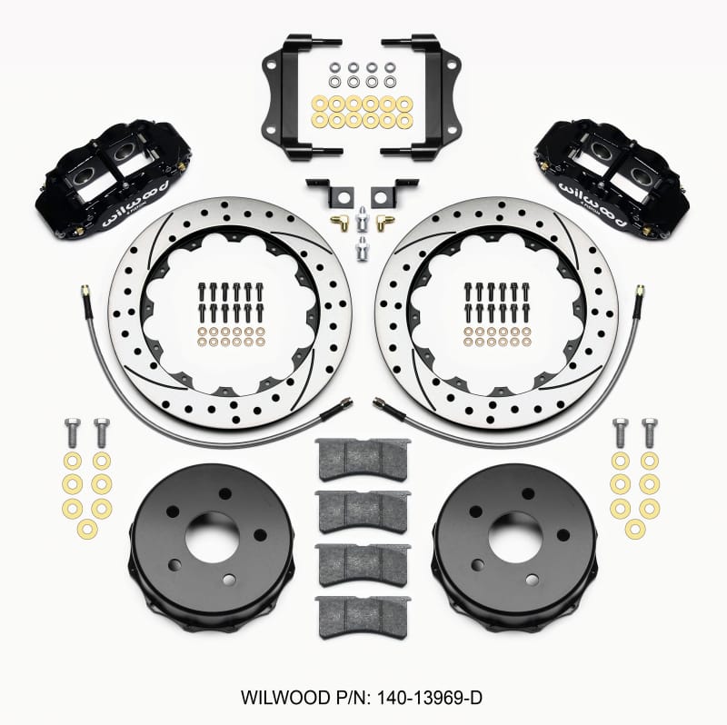 Wilwood — KIT,REAR,JEEP JK,07-18,FNSL4R,12.88 ROTOR,SRP,W/LINES
