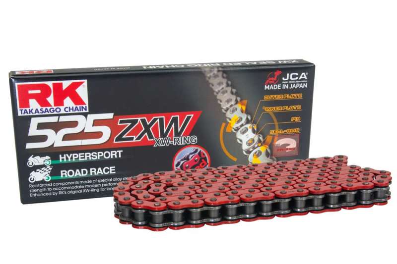 RK Chain — RK Chain RR525ZXW-150L XW-Ring - Red