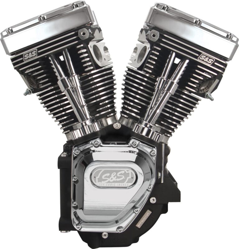 S&S Cycle — S&S Cycle 99-06 BT T124 Long Block Engine w/ 585 Cam - Silver