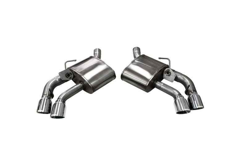 CORSA Performance — 2.75in. Axle-Back Exhaust with Dual Mode NPP; Dual Rear Exit with Twin 4.0in. Pr