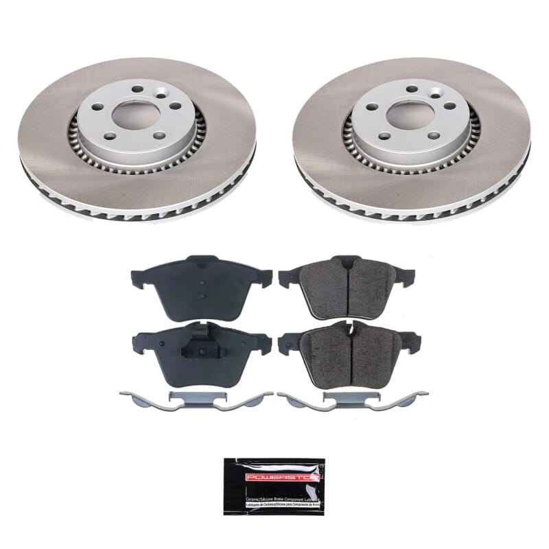 PowerStop — Semi-Coated Rotor and Low-Dust Ceramic Brake Pad Kit