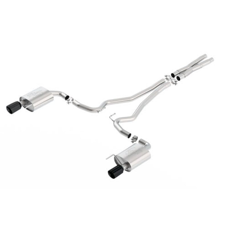 Ford Racing — 2015-2017 Mustang GT 5.0L Cat Back Sport Exhaust System-Black Chrome Tips
Sport Cat-Back Exhaust System