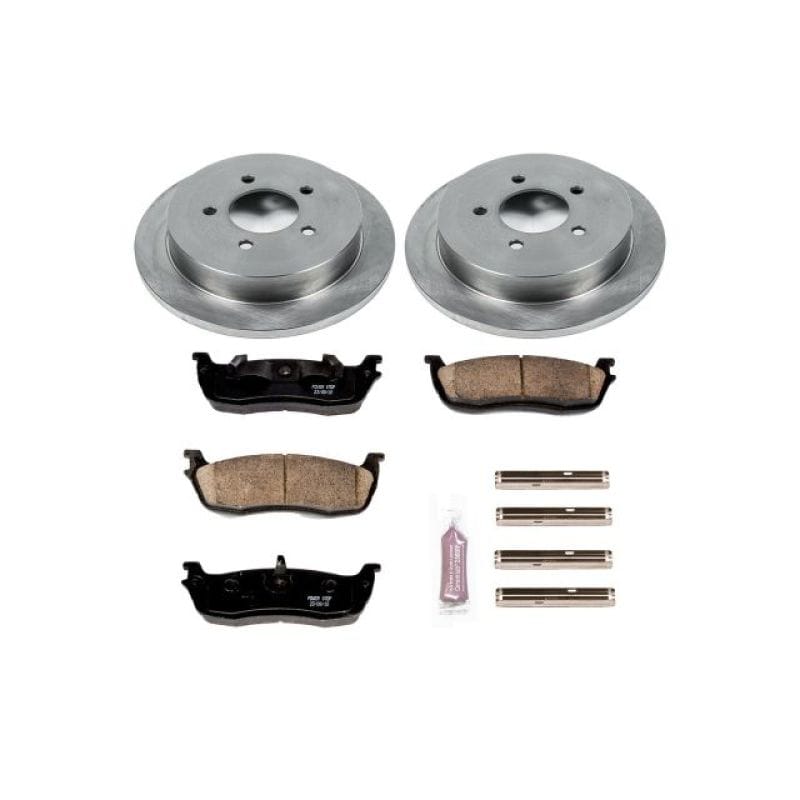 PowerStop — OE Stock Replacement Low-Dust Ceramic Brake Pad and Rotor Kit