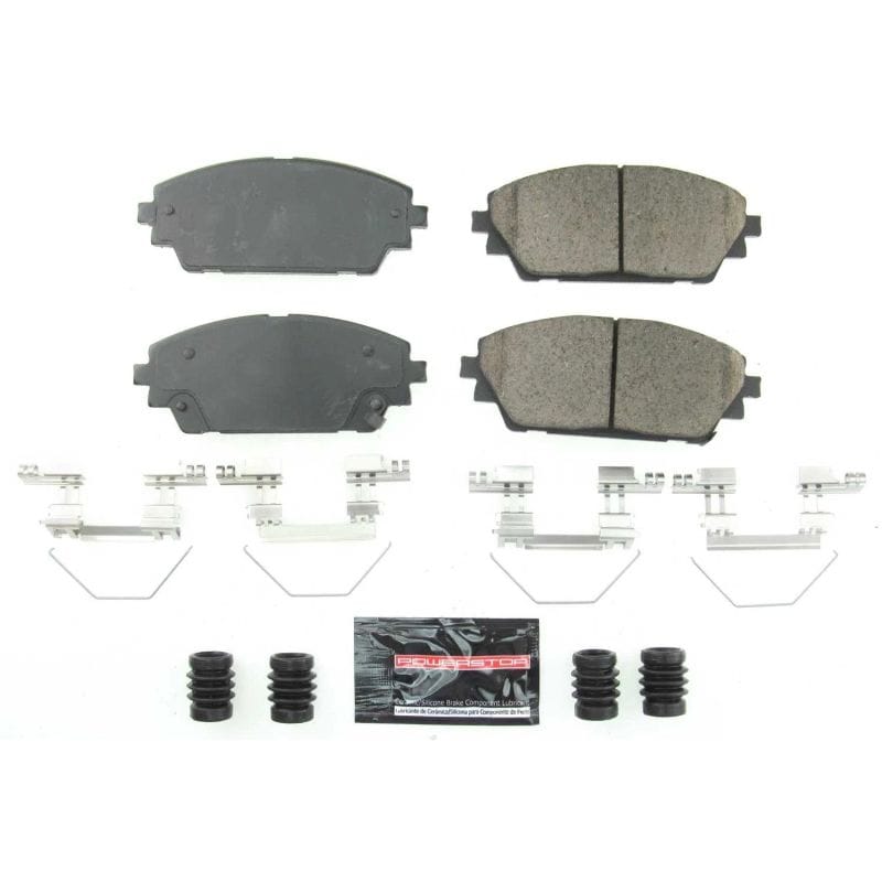 PowerStop — PowerStop - Z23 Daily Driver Carbon-Fiber Ceramic Brake Pads with Hardware Kit