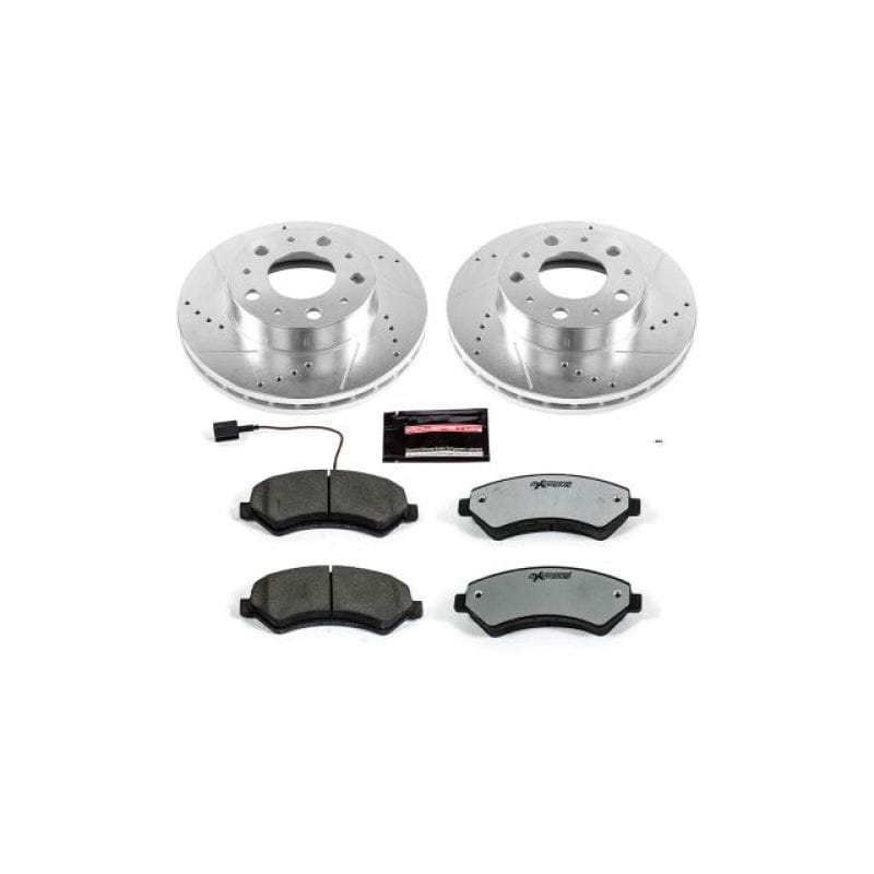 PowerStop — Z36 Truck and SUV Carbon-Fiber Ceramic Brake Pad and Drilled & Slotted Rotor Kit