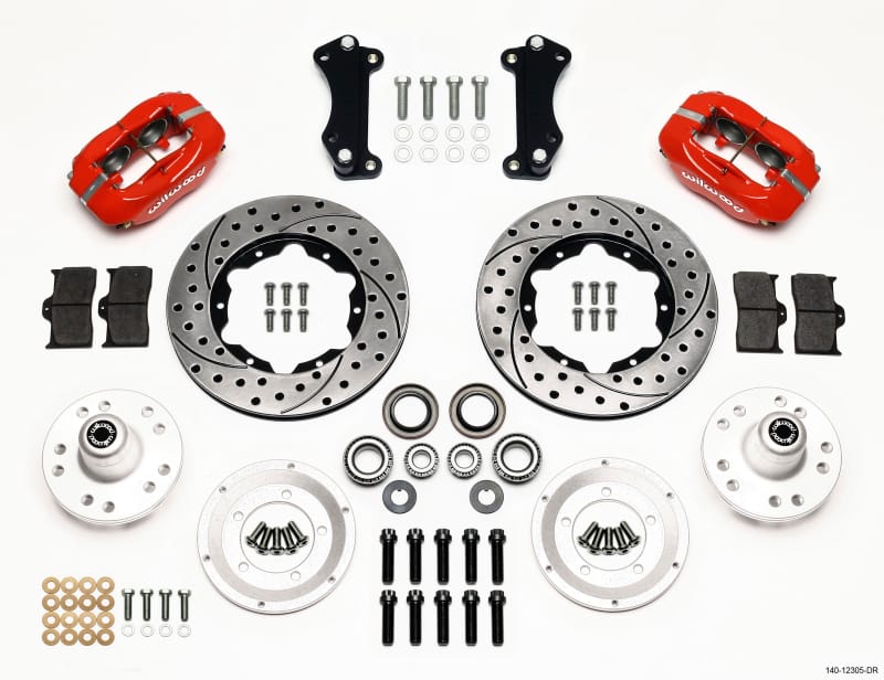 Wilwood — KIT,FRONT,HEIDTS TRI-5,2in. DROP,FDLI 11.00,SRP,RED