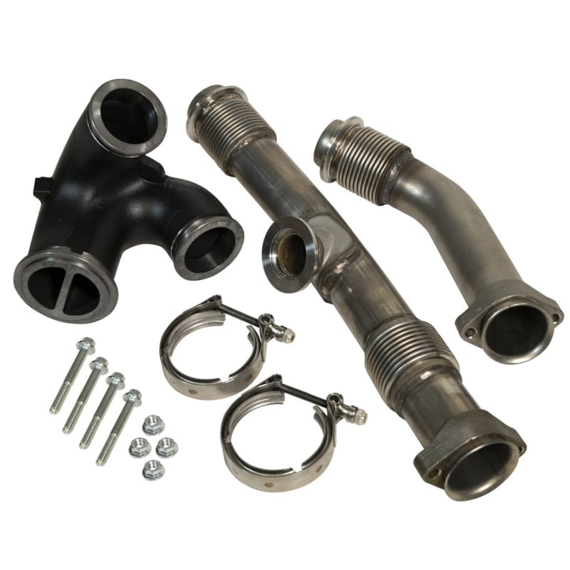 BD Diesel — BD 6.0L Powerstroke Up-Pipes Kit w/EGR Connector - Ford 2004.5-2007
Turbocharger UpPipes Kit
