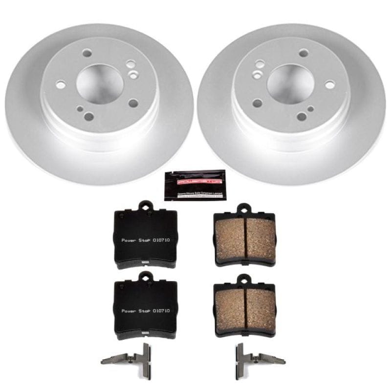 PowerStop — Genuine Geomet Coated Rotor and Carbon-Fiber Ceramic Brake Pad Kit